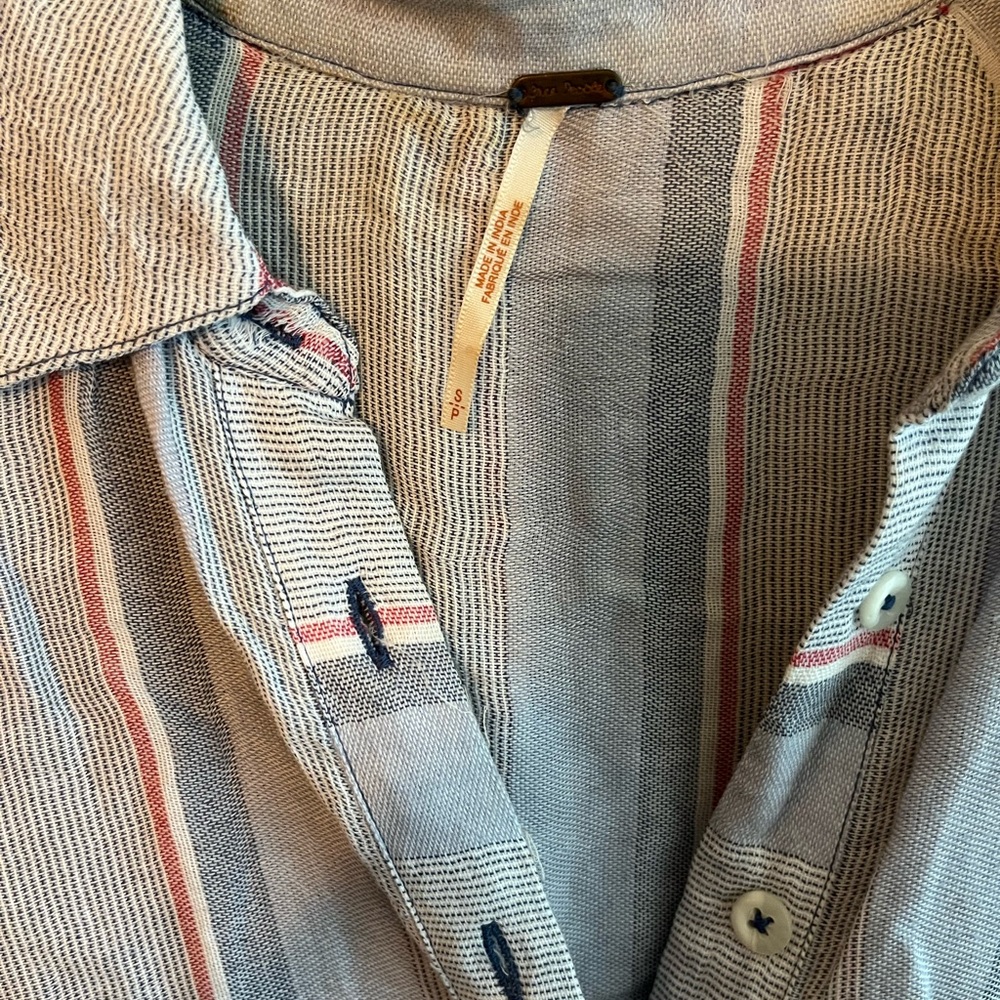 Striped Button-Up Dress - Picture 2 of 2